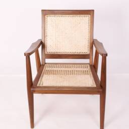 Teak Cane Chair Handcraft in India With A-Grade Teakwood & Natural Rattan - thumbnail 3