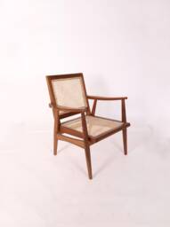 Teak Cane Chair Handcraft in India With A-Grade Teakwood & Natural Rattan