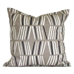 Indoor Pillow Covers With Zipper, Washable, Quick Shipping, Tan Ricardo Oyster - thumbnail 1