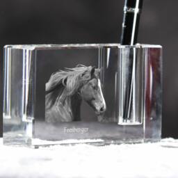 Freiberger , Crystal Pen Holder With Horse, Souvenir, Decoration, Limited Edition, Collection - thumbnail 3