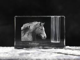 Freiberger , Crystal Pen Holder With Horse, Souvenir, Decoration, Limited Edition, Collection - thumbnail 1