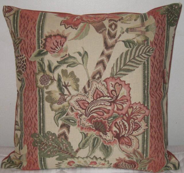 "Floral Decorative Pillow Cover-In 18""x18" - image 1