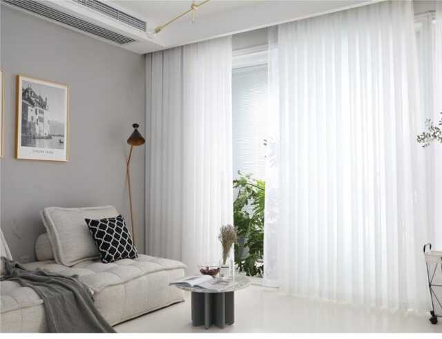 8 Colours Custom Curtains Sheer Chiffon Bedroom Living Room - image 1
