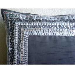 "Luxury Grey Pillows Cover, 16""x16" - thumbnail 3