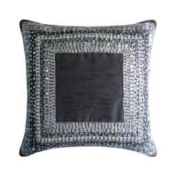 "Luxury Grey Pillows Cover, 16""x16"