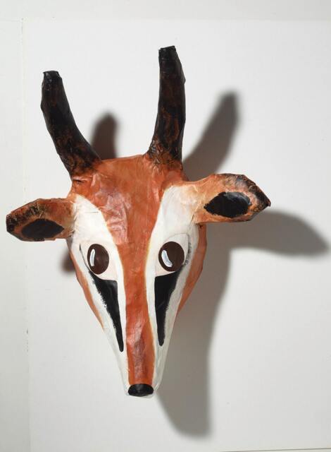 Paper Mache Gazelle Head, Olivia - image 1