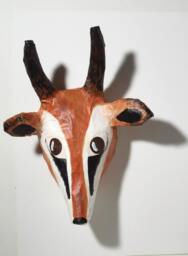Paper Mache Gazelle Head, Olivia - thumbnail 1