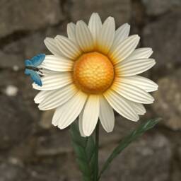 Large Metal Daisy Flower Garden Ornament - Outdoor Decor Planter Rose Floral Plant Decoration Gift Present - thumbnail 2