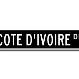 Cote D'ivoire Sign, Wall Decor, Gift, Souvenir Street Quality Metal Sign - thumbnail 2