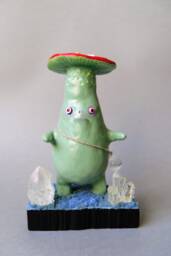 Polymer Clay Mushroom Monster Spooky Fantasy Art Doll