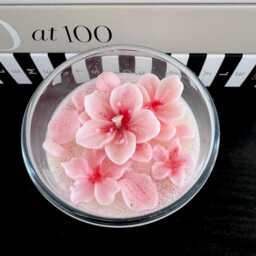 Japanese Cherry Blossom Candle, Handcrafted Botanical Cocosoy Candle, Floral Gift Candle With Sakura Blossom Petals, 220 Grams. Mum Gift - thumbnail 2