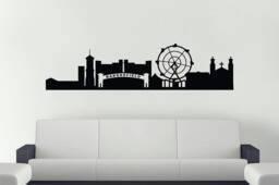 Bakersfield, California Wall Decal, Skyline Vinyl Bakersfield Home Decor, Office Decal - thumbnail 1