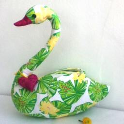 Lily Pond, Home D??cor, Stuffed Animals, Girl Room, Cotton Silk, Designer's Fabric - thumbnail 3