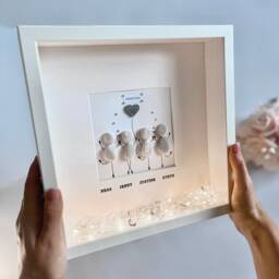 Friends Special Birthday Pebble Art Picture Frame Personalised Group Birthday Pebble Art Friends 40Th 50Th 21st 30Th 18Th 60 Her UK - thumbnail 3
