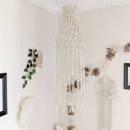 Macrame Chandelier/Lantern - Poppy - thumbnail 4