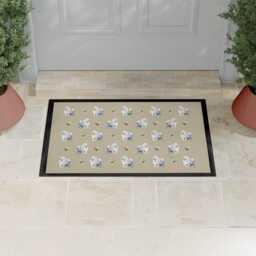 Samoyed Dog Pattern Door Mat