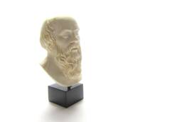 Socrates Cast Of Stone , Reproduction From Vatican Museum Rome - thumbnail 1