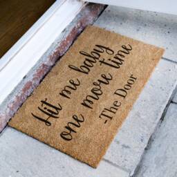 Hit Me Baby One More Time Doormat - Funny Door Mat Welcome Housewarming Gift Custom Rug - thumbnail 2