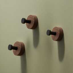 Walnut Wall Hook, Decorative Clothes Modern Home Decoration Gift, For Storage, 2Pcs, 4Pcs - thumbnail 3