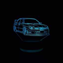 Personalised Sports Car Night Light, Gift, Racing Gifts For Him, Lights, Led Bedroom Light - thumbnail 1