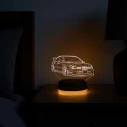 Personalised Sports Car Night Light, Gift, Racing Gifts For Him, Lights, Led Bedroom Light - thumbnail 3