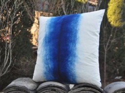 Gradient Plant Dyes Indigo Pillow Cases - 18 - thumbnail 1
