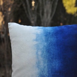 Gradient Plant Dyes Indigo Pillow Cases - 18 - thumbnail 2