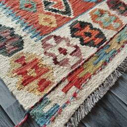 Heritage Collection Rug, Handmade Artisan Afghan Turkish Navajo Multicolour Kilim Rug 120x83 cm - thumbnail 2