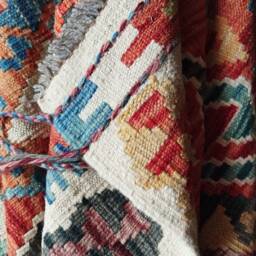Heritage Collection Rug, Handmade Artisan Afghan Turkish Navajo Multicolour Kilim Rug 120x83 cm - thumbnail 3