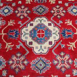 4'11x6'11 New Luxury Afghan Area Rug - Medallion Kazak Turkish Geometric Rug Hand Knotted For Living Room - thumbnail 3