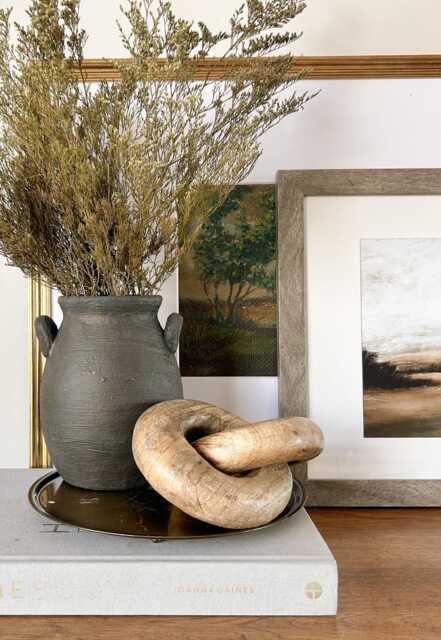 Matte Black Vase, Aged Vessel, Artisan Stone Texture Organic Decor Vase, Rustic Textured Vase With Handles, Urn, Japandi - image 1