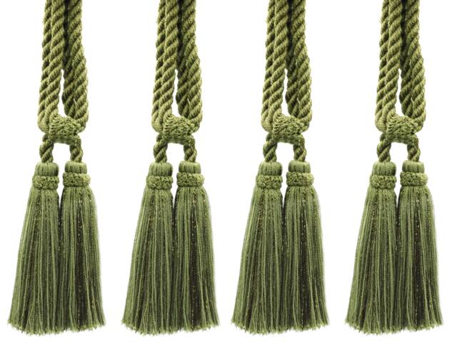 "D??copro Double Tassel Curtain & Drapery Tieback, Length 5 1/2"" - 14cm, Spread 27" - image 1