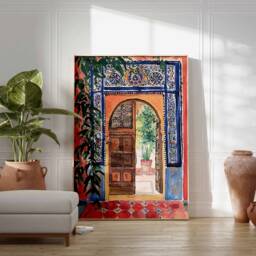 Islamic Poster, Middle Eastern Decor, Botanical Print, Arabic Wall Art, Persian Palestine Mosque Boho Muslim Gift - thumbnail 3
