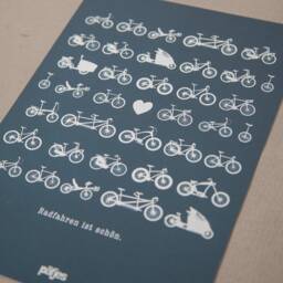 Cycling Is Beautiful - Poster Art Print A4 - thumbnail 3