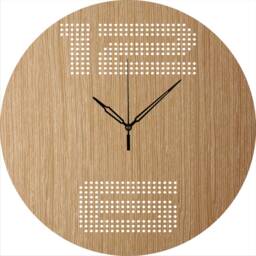 Wall Clock - Wooden Kaleidoscope, Housewarming Gift, Wood Decor, Geometric Clocks, Best Friend Big Clock, Decorative - thumbnail 3