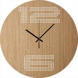 Wall Clock - Wooden Kaleidoscope, Housewarming Gift, Wood Decor, Geometric Clocks, Best Friend Big Clock, Decorative - thumbnail 1