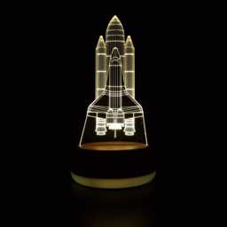 Space Shuttle Led Lamp, Rocket Night Light, Gift, Birthday Present, Party Bedroom Livingroom Gifts - thumbnail 1