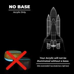 Space Shuttle Led Lamp, Rocket Night Light, Gift, Birthday Present, Party Bedroom Livingroom Gifts - thumbnail 4