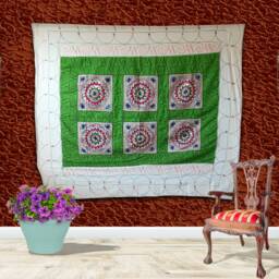 Boho Tapestry Wall Hanging, Table Runner Couch Cover Floral Bohemian Wall Decor Hippie Home Indian Throw Exotic Dorm - thumbnail 4