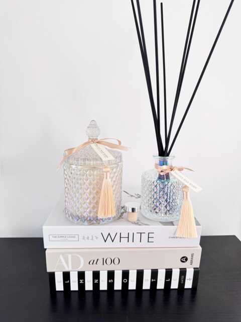 Luxury Candle & Reed Diffuser Gift Set - 550G Coco Soy 250Ml With Reeds Or Flower Home Fragrance 70 Fragrances - image 1