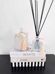 Luxury Candle & Reed Diffuser Gift Set - 550G Coco Soy 250Ml With Reeds Or Flower Home Fragrance 70 Fragrances - thumbnail 1