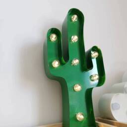 Metal Light-Up Cactus Marquee Sign, Home Bedroom Night Light - thumbnail 2