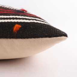 Bohemian Kilim Pillow 20'' Turkish Wool Accent Pillow - thumbnail 4