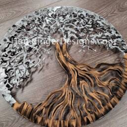Tree Of Life - Wall Decor -Metal Art Silver Sparkle Humdinger Designs - thumbnail 2