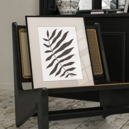 Monochrome Black & White Set Of 3 Prints, Leaf Poster , Leaf Print Wall Art, Boho Style, Minimalistic Art, Botanical Art Deco - thumbnail 3