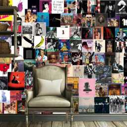 Music Album Collage Wallpaper, Peel & Stick Customizable - thumbnail 3