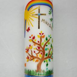 Baptism Candle Tree Of Life, Incl. Labeling - thumbnail 2
