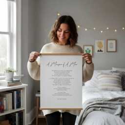 A Measure Of A Man Poem Print - Inspirational Memorial Wall Art Sympathy Gift Funeral Remembrace Celebration Life Decor - thumbnail 2