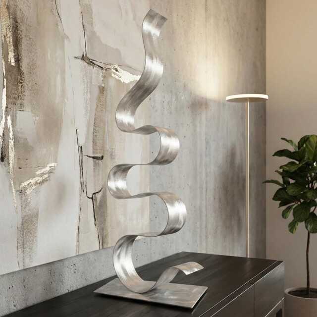 Sculpture in Metal Handcrafted Luxury Modern Art - Indoor Or Outdoors - image 1
