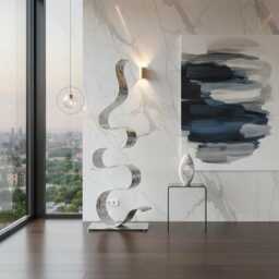 Sculpture in Metal Handcrafted Luxury Modern Art - Indoor Or Outdoors - thumbnail 2